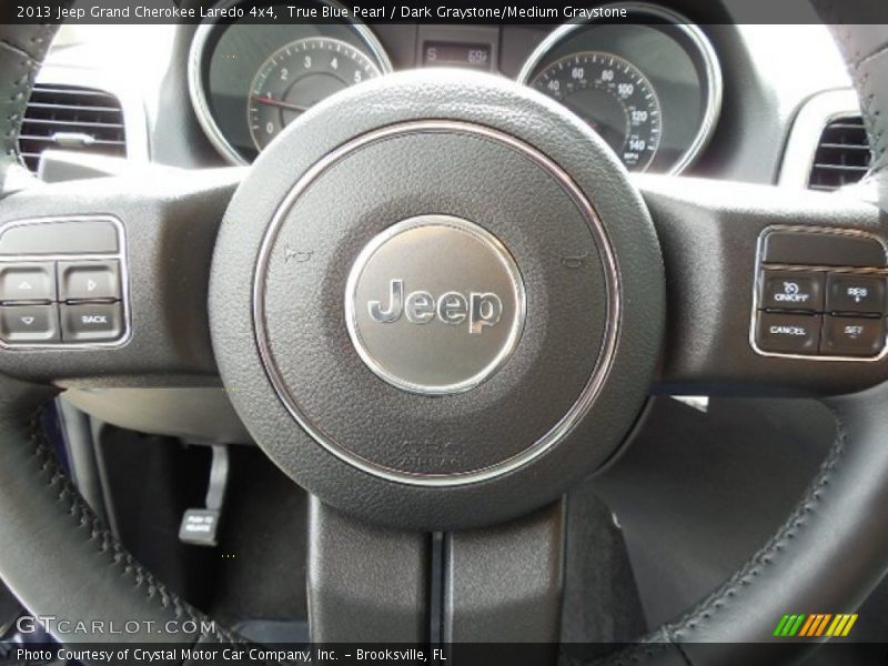 True Blue Pearl / Dark Graystone/Medium Graystone 2013 Jeep Grand Cherokee Laredo 4x4