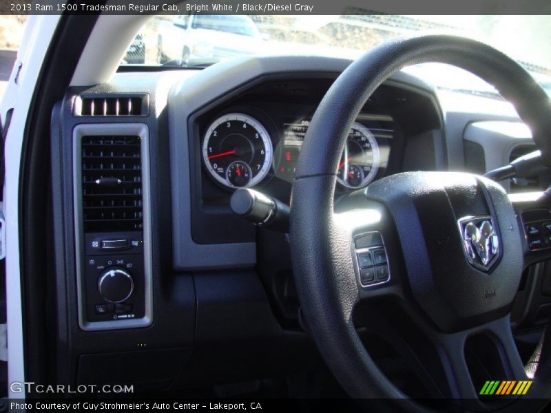 Bright White / Black/Diesel Gray 2013 Ram 1500 Tradesman Regular Cab