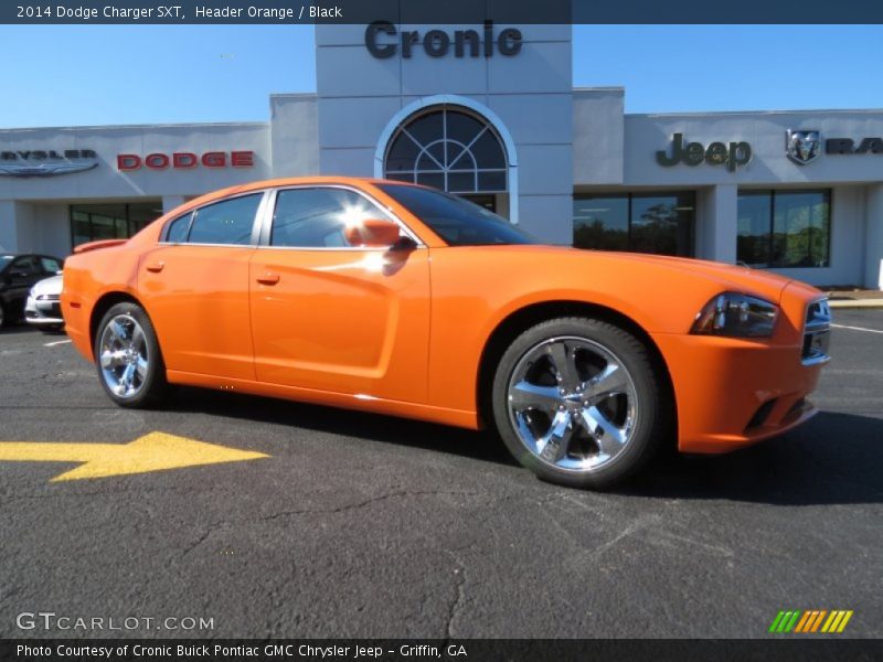 Header Orange / Black 2014 Dodge Charger SXT