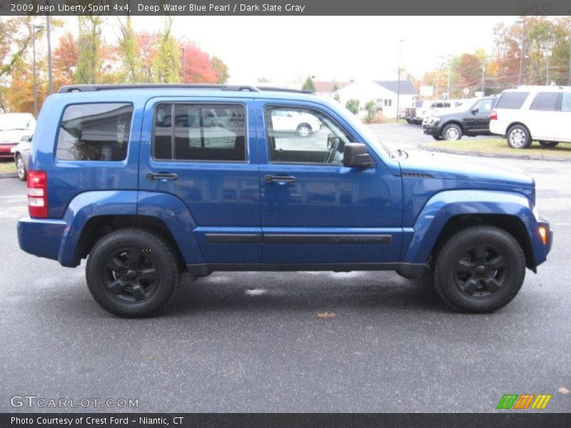 Deep Water Blue Pearl / Dark Slate Gray 2009 Jeep Liberty Sport 4x4