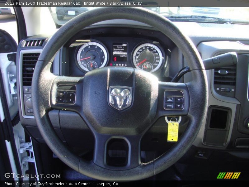 Bright White / Black/Diesel Gray 2013 Ram 1500 Tradesman Regular Cab