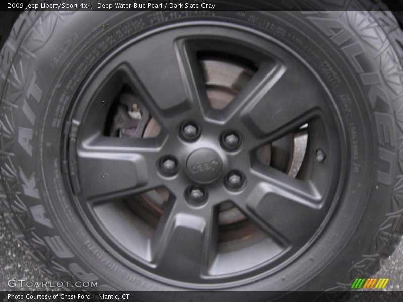 Deep Water Blue Pearl / Dark Slate Gray 2009 Jeep Liberty Sport 4x4