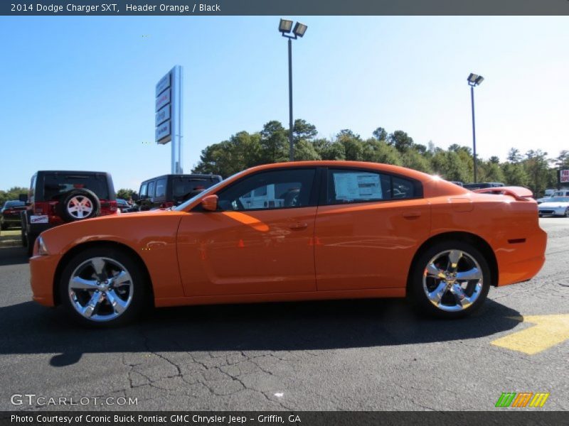 Header Orange / Black 2014 Dodge Charger SXT