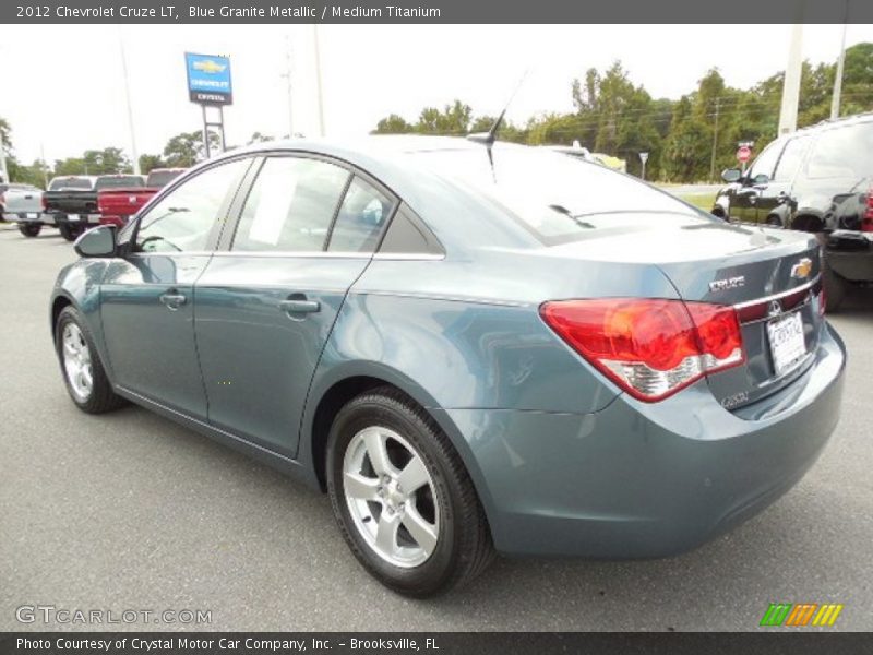 Blue Granite Metallic / Medium Titanium 2012 Chevrolet Cruze LT