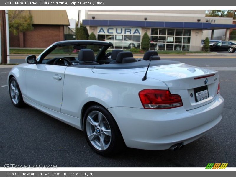 Alpine White / Black 2013 BMW 1 Series 128i Convertible