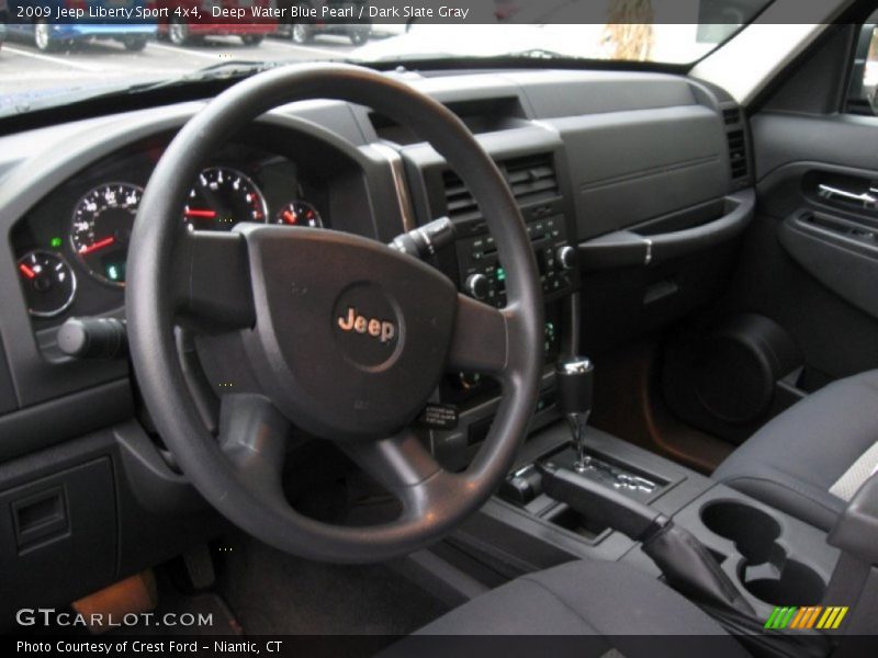 Deep Water Blue Pearl / Dark Slate Gray 2009 Jeep Liberty Sport 4x4