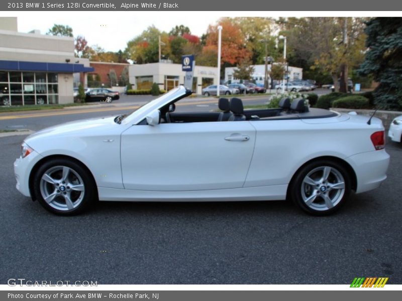 Alpine White / Black 2013 BMW 1 Series 128i Convertible