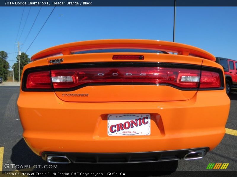 Header Orange / Black 2014 Dodge Charger SXT