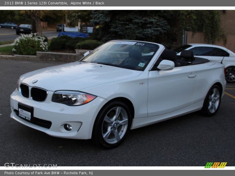 Alpine White / Black 2013 BMW 1 Series 128i Convertible