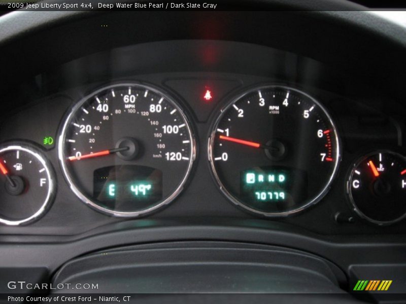 Deep Water Blue Pearl / Dark Slate Gray 2009 Jeep Liberty Sport 4x4