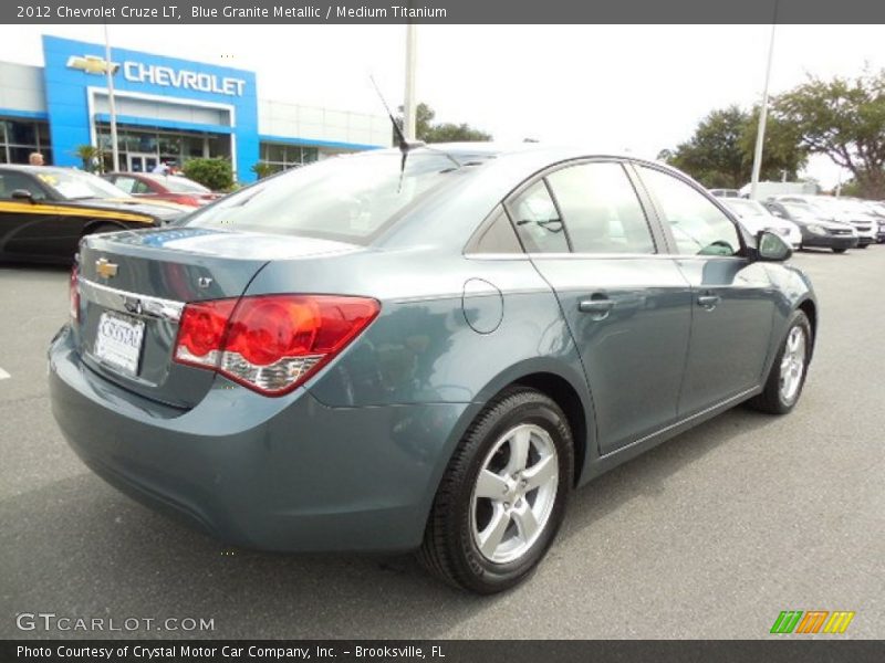 Blue Granite Metallic / Medium Titanium 2012 Chevrolet Cruze LT