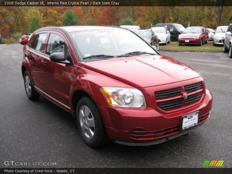 Inferno Red Crystal Pearl / Dark Slate Gray 2008 Dodge Caliber SE