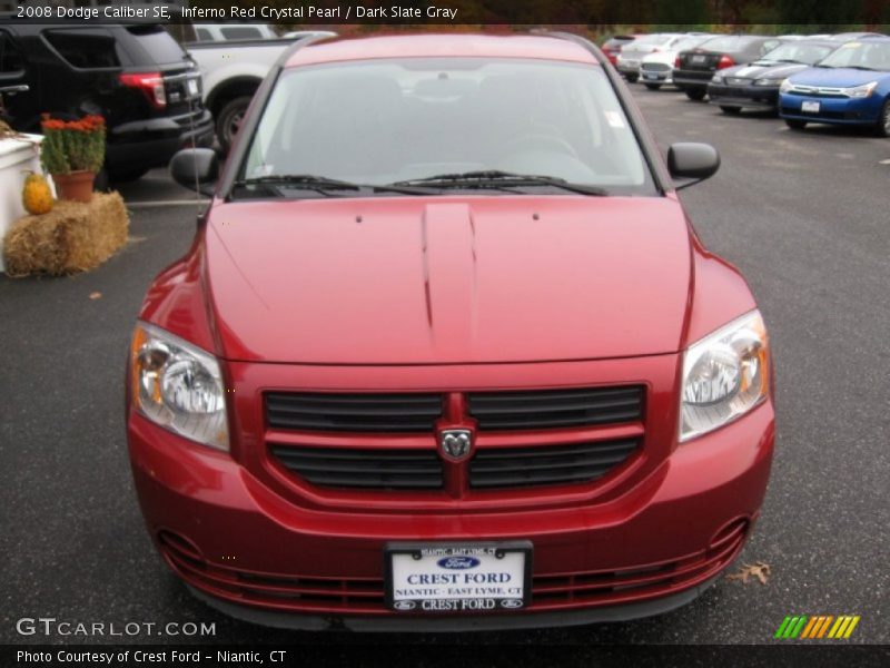 Inferno Red Crystal Pearl / Dark Slate Gray 2008 Dodge Caliber SE