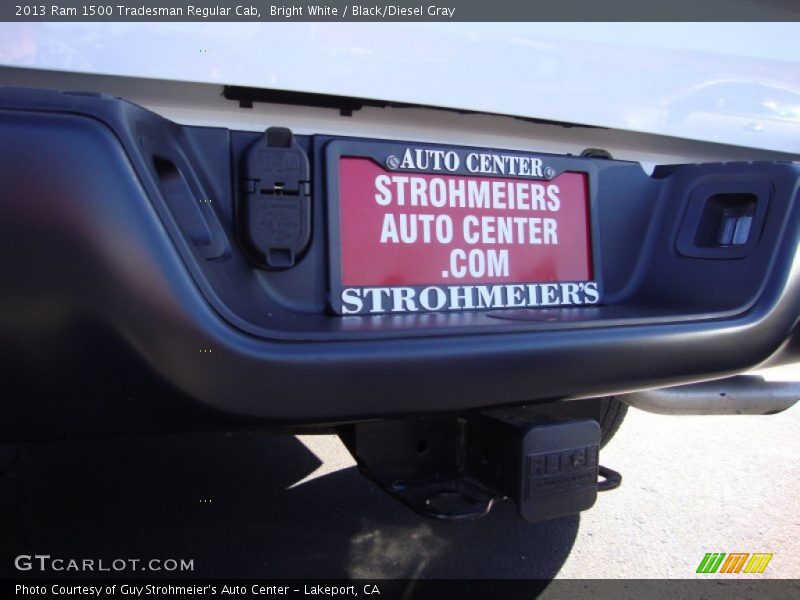 Bright White / Black/Diesel Gray 2013 Ram 1500 Tradesman Regular Cab