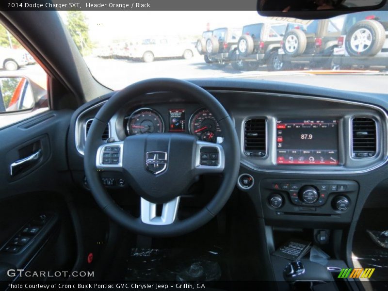 Header Orange / Black 2014 Dodge Charger SXT
