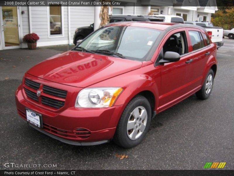 Inferno Red Crystal Pearl / Dark Slate Gray 2008 Dodge Caliber SE