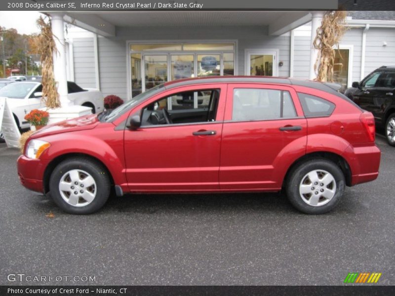 Inferno Red Crystal Pearl / Dark Slate Gray 2008 Dodge Caliber SE
