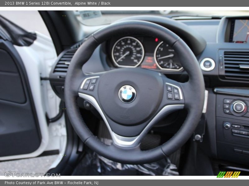 Alpine White / Black 2013 BMW 1 Series 128i Convertible