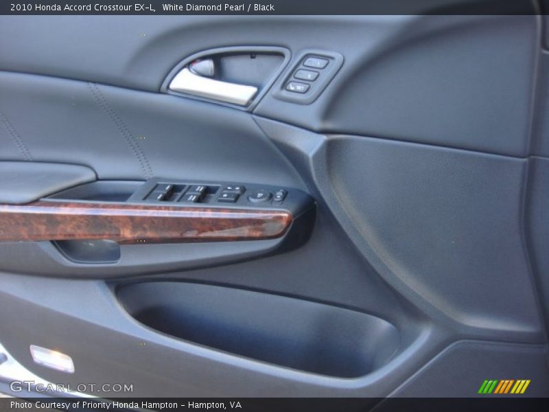 White Diamond Pearl / Black 2010 Honda Accord Crosstour EX-L