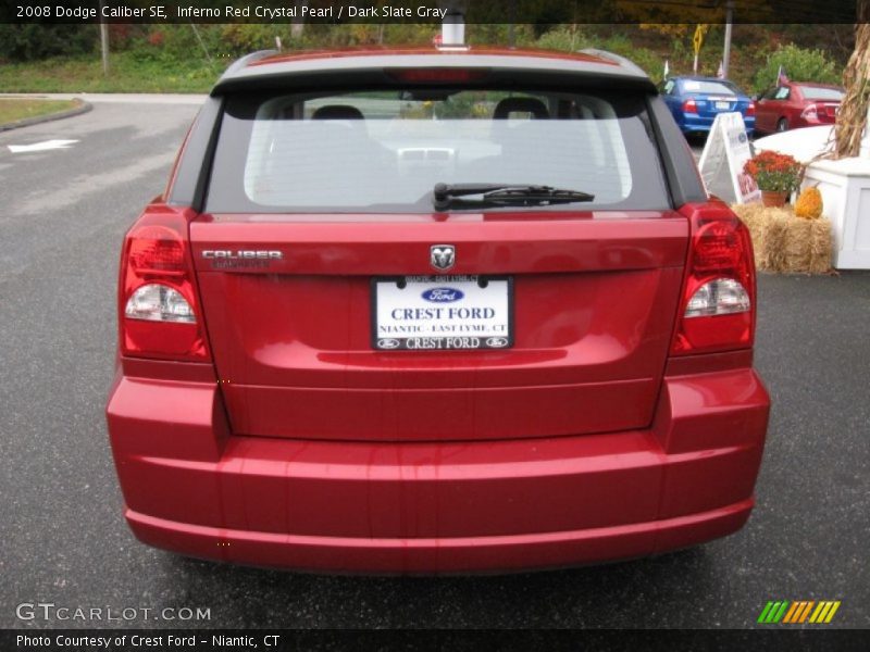 Inferno Red Crystal Pearl / Dark Slate Gray 2008 Dodge Caliber SE