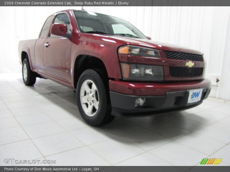 Deep Ruby Red Metallic / Ebony 2009 Chevrolet Colorado Extended Cab