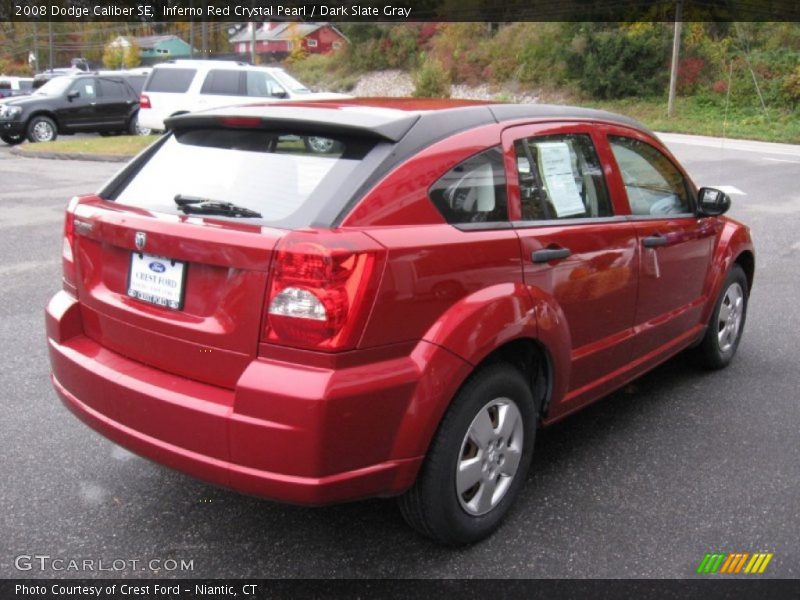 Inferno Red Crystal Pearl / Dark Slate Gray 2008 Dodge Caliber SE