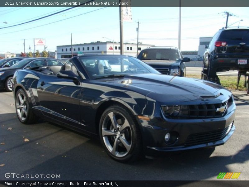 Blue Ray Metallic / Black 2013 Chevrolet Camaro SS/RS Convertible