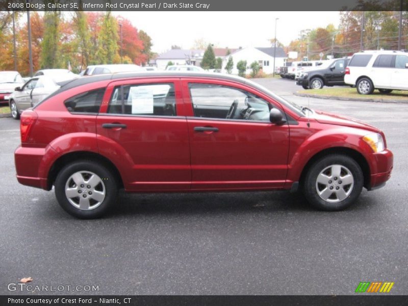 Inferno Red Crystal Pearl / Dark Slate Gray 2008 Dodge Caliber SE