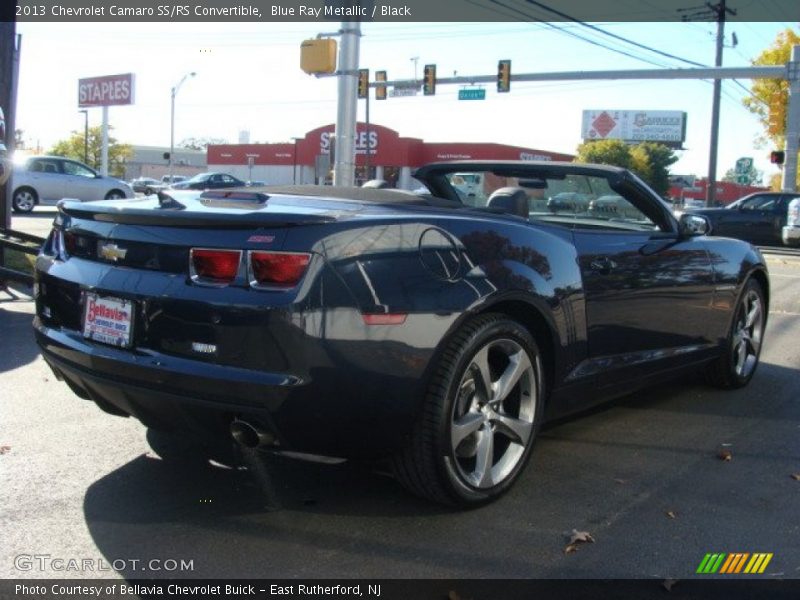 Blue Ray Metallic / Black 2013 Chevrolet Camaro SS/RS Convertible