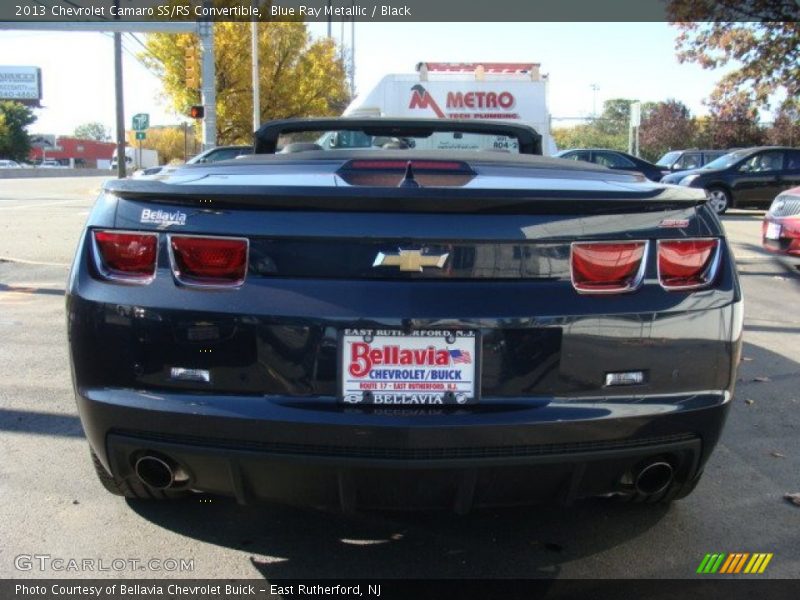 Blue Ray Metallic / Black 2013 Chevrolet Camaro SS/RS Convertible