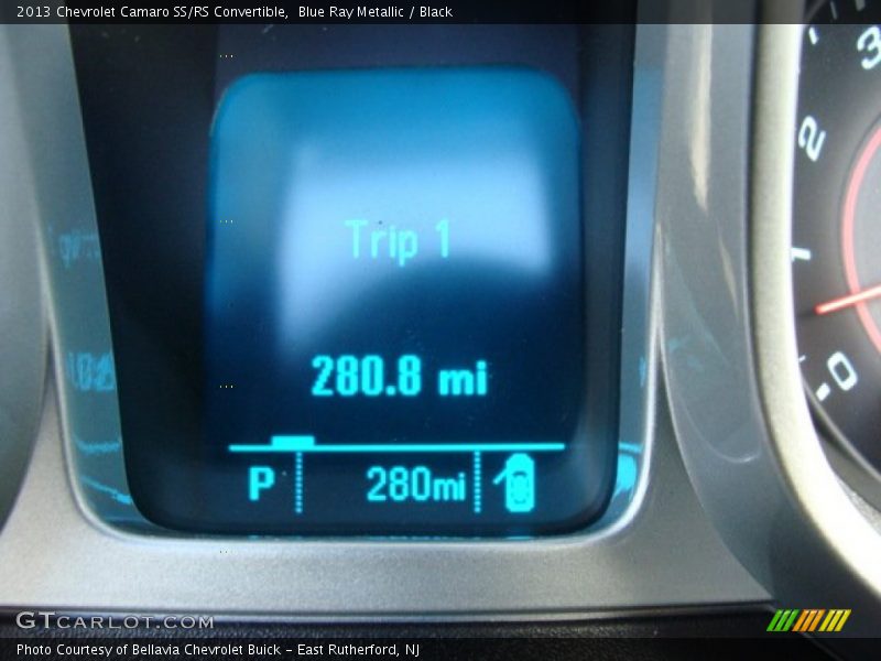 Blue Ray Metallic / Black 2013 Chevrolet Camaro SS/RS Convertible