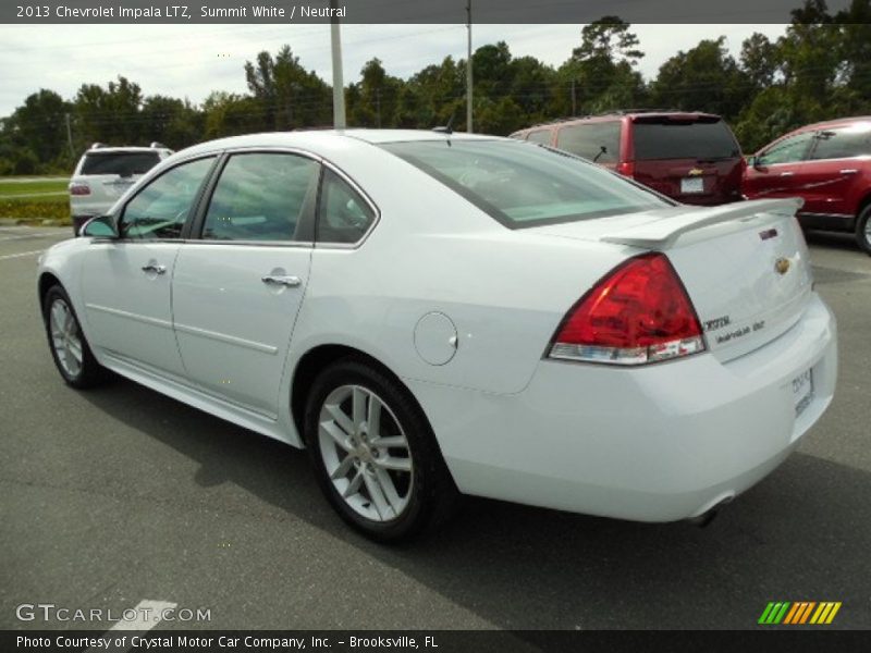 Summit White / Neutral 2013 Chevrolet Impala LTZ
