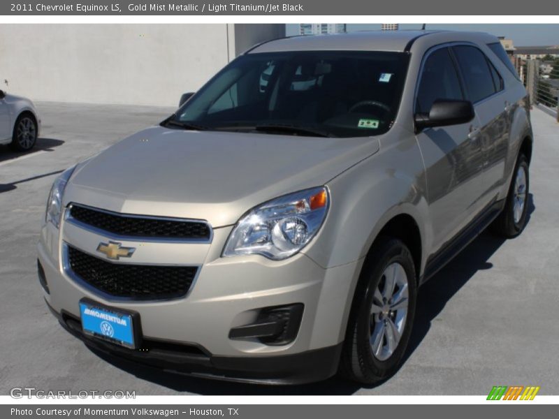Gold Mist Metallic / Light Titanium/Jet Black 2011 Chevrolet Equinox LS
