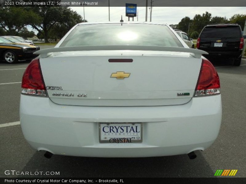 Summit White / Neutral 2013 Chevrolet Impala LTZ