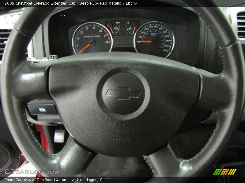 Deep Ruby Red Metallic / Ebony 2009 Chevrolet Colorado Extended Cab