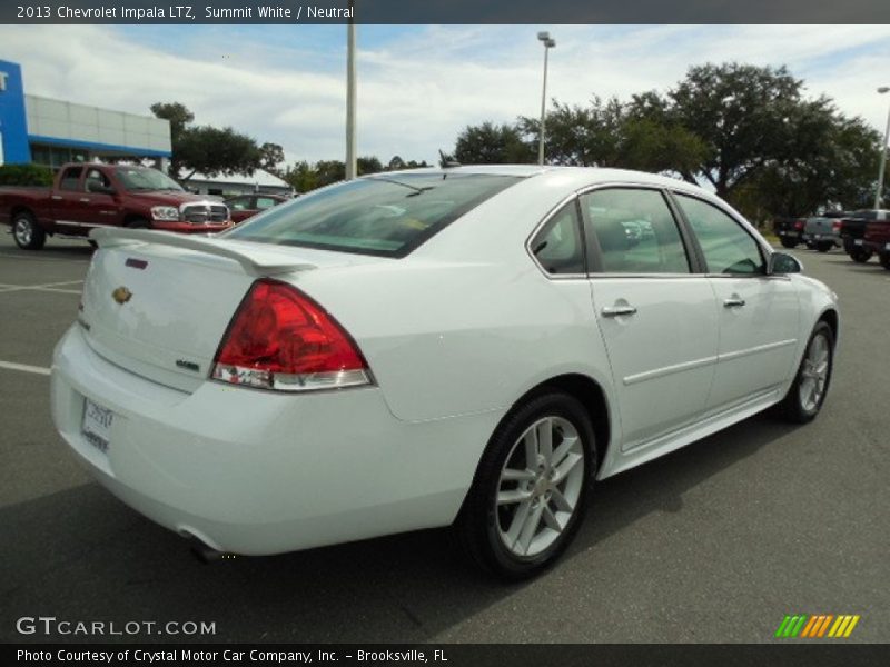 Summit White / Neutral 2013 Chevrolet Impala LTZ