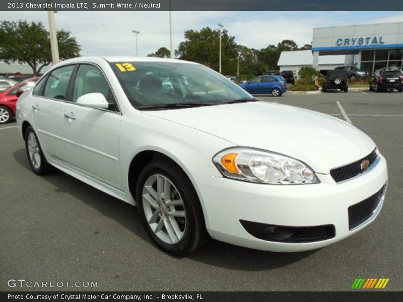 Summit White / Neutral 2013 Chevrolet Impala LTZ