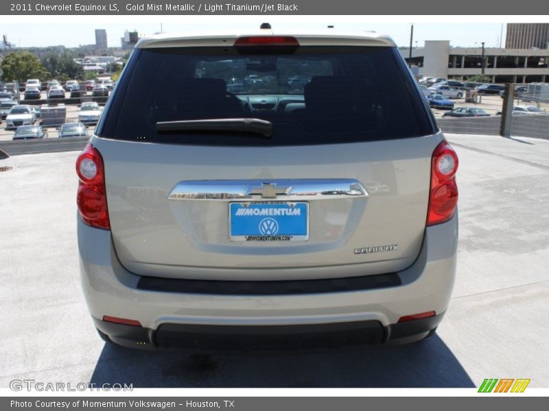 Gold Mist Metallic / Light Titanium/Jet Black 2011 Chevrolet Equinox LS