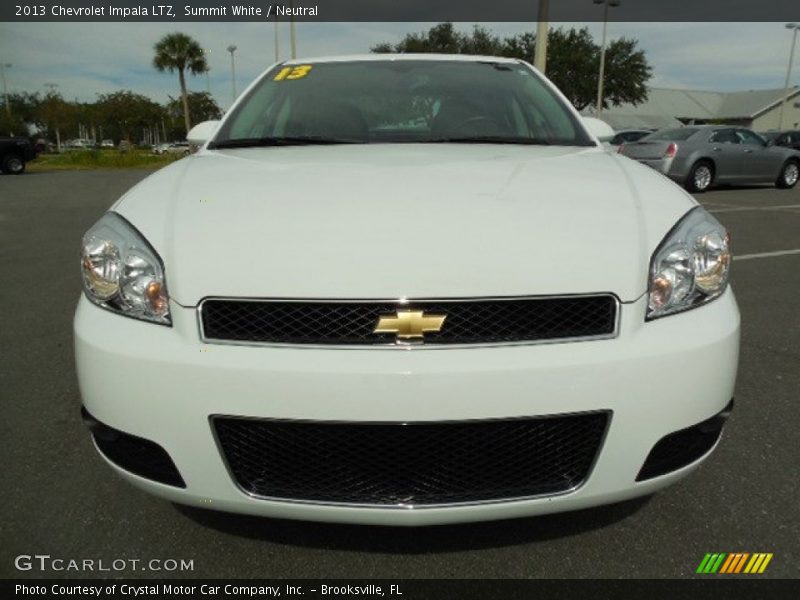 Summit White / Neutral 2013 Chevrolet Impala LTZ