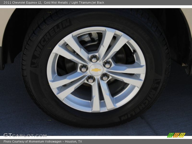 Gold Mist Metallic / Light Titanium/Jet Black 2011 Chevrolet Equinox LS