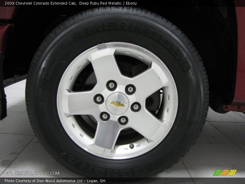 Deep Ruby Red Metallic / Ebony 2009 Chevrolet Colorado Extended Cab