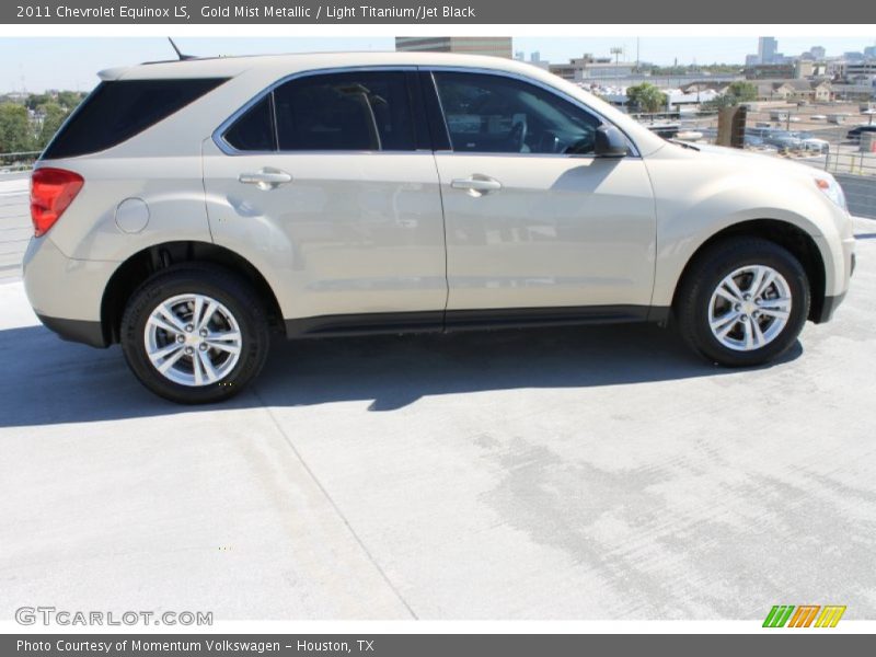 Gold Mist Metallic / Light Titanium/Jet Black 2011 Chevrolet Equinox LS