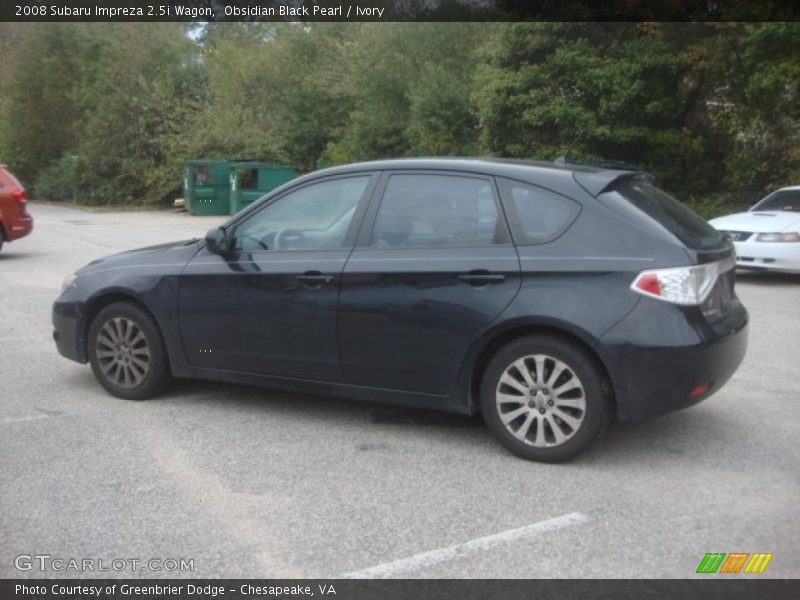 Obsidian Black Pearl / Ivory 2008 Subaru Impreza 2.5i Wagon