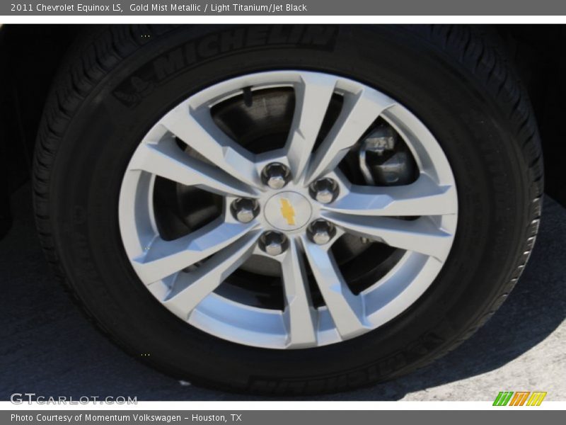 Gold Mist Metallic / Light Titanium/Jet Black 2011 Chevrolet Equinox LS