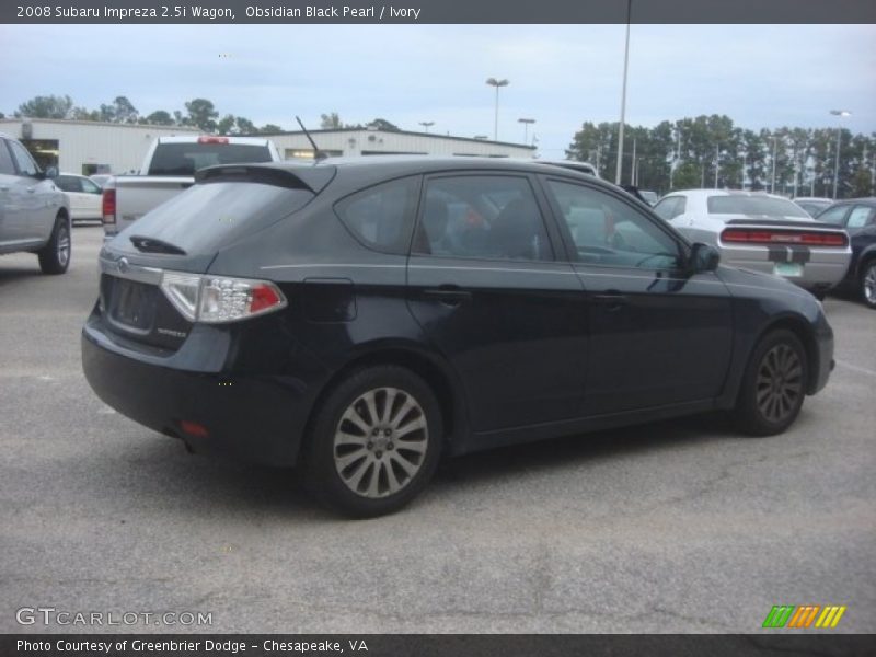 Obsidian Black Pearl / Ivory 2008 Subaru Impreza 2.5i Wagon