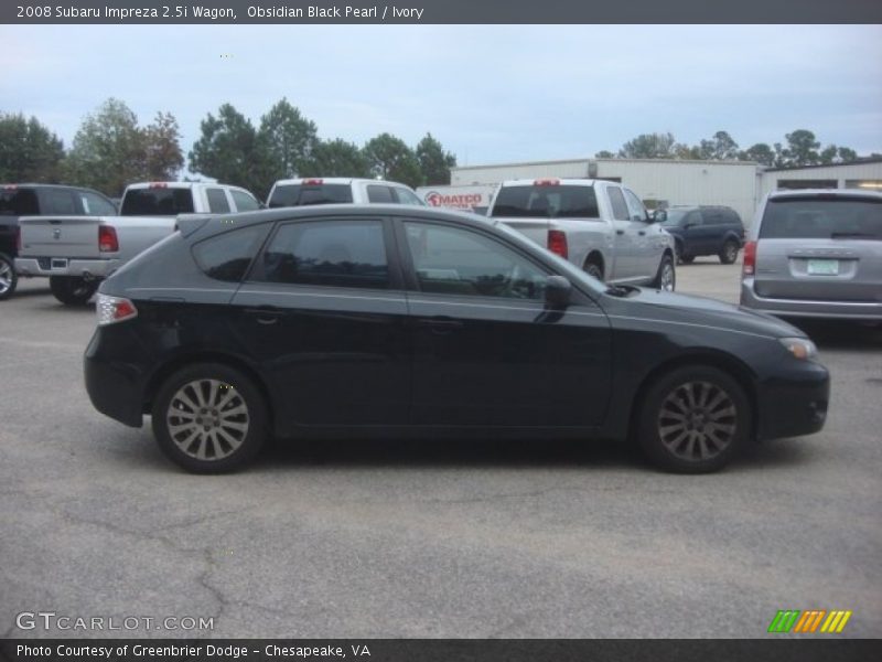 Obsidian Black Pearl / Ivory 2008 Subaru Impreza 2.5i Wagon