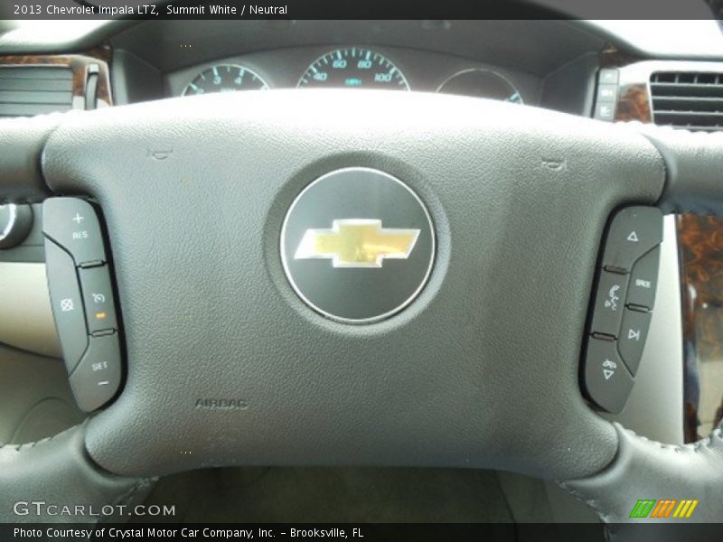 Summit White / Neutral 2013 Chevrolet Impala LTZ