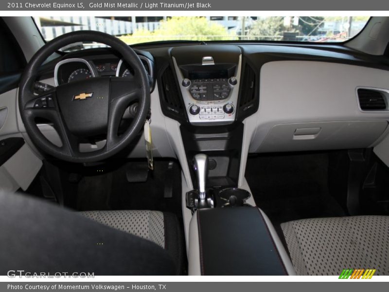 Gold Mist Metallic / Light Titanium/Jet Black 2011 Chevrolet Equinox LS
