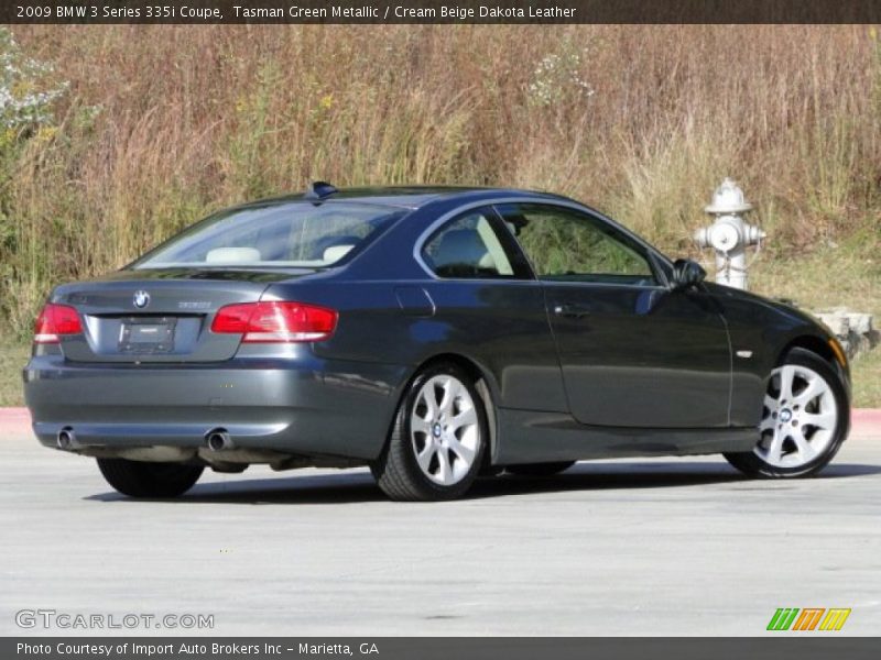 Tasman Green Metallic / Cream Beige Dakota Leather 2009 BMW 3 Series 335i Coupe