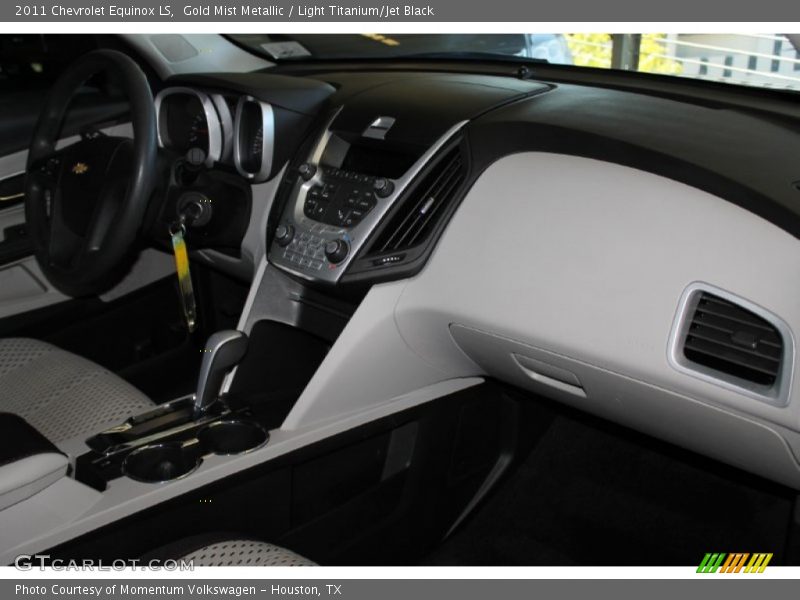 Gold Mist Metallic / Light Titanium/Jet Black 2011 Chevrolet Equinox LS